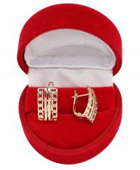 Złote KOLCZYKI ze stali chirurgicznej 316L K502