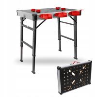 Stół warsztatowy Fortum regulowany przenośny 450 kg mdf stalowy