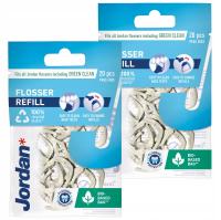 2X JORDAN FLOSSER заправка запасная нить для Flosser сменные заправки 20 шт.