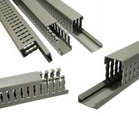 KORYTKO KABLOWE KANAŁ GRZEBIENIOWY LISTWA SZCZELINOWA DO SZAF 25x25 2m