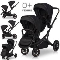 2в1 двухместная коляска год за годом большие колеса 2X москитная сетка из фольги