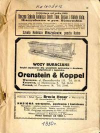 Kalendarz Gospodarski na Rok Pański 1930. R.22