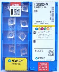 PŁYTKI CCGT 09T304 AK H01 ALUMINIUM KORLOY CCMT