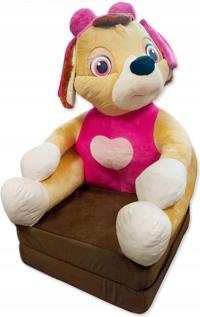 Fotelik rozkładany fotel leżanka pufa krzesło zabawka pluszowa siedzisko XL