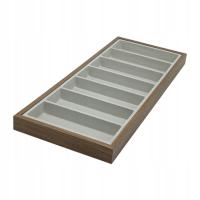 Fashion 7 Grids Sunglasses Storage Box Portable Glasses Holder Case Grey