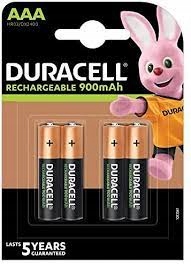 Akumulatorek Duracell AAA (R3) 900 mAh NiMH 4 szt.