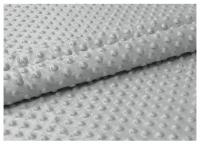 ТКАНЬ ФЛИС МАТЕРИАЛ MINKY MINKI ТИСНЕНИЕМ В ГОРОШЕК