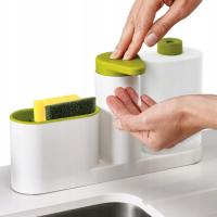 Organizer Na Blat Kuchenny Z Dozownikiem Na Mydło I Płyn Do Mycia Naczyń