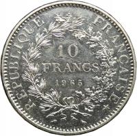 Francja, 10 franków 1965, Herkules, st. 2/2+