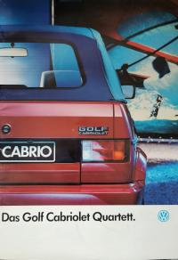 Volkswagen Golf Cabriolet Katalog Prospekt wielostronicowy