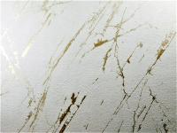 Виниловые обои для стен мраморная штукатурка камень золотой белый злотый винил