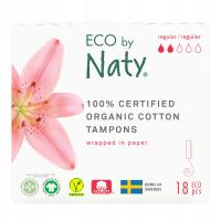 Naty Tampony z organicznej bawełny Regular bez aplikatora 18 szt