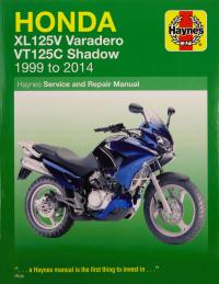 Honda XL125V Varadero VT125C Shadow 1999 to 2014 Haynes