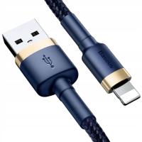 BASEUS мощный USB кабель для молнии IPHONE IPAD шнур оплетка 2.4 A 100 см