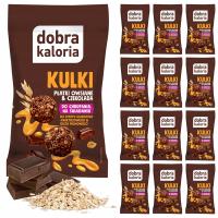 Здоровая закуска овсяные шарики для завтрака с шоколадным медом хорошая калория