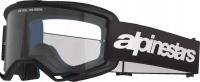 Gogle Alpinestars Vision 3 czarne przezroczyste z filtrem UV