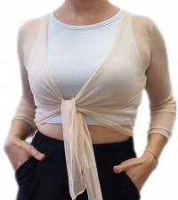 Свободные завязанные тюль Болеро рукав 3/4 польский продукт NOLU 38/40