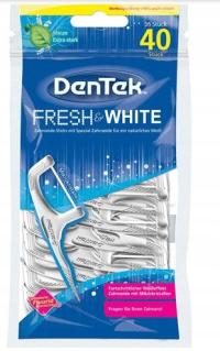 DenTek NICIO-WYKAŁACZKI 40szt FRESH WHITE