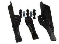 KOMPLET ZESTAW ZĘBÓW ŁYŻKI TYLNEJ DO JCB 3CX 3 SZTUKI ZAM