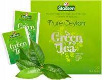 STASSEN Green Tea - herbata zielona 100% Ceylon - 100 TOREBEK w KOPERTACH
