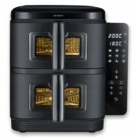 DWUKOMOROWA BEZTŁUSZCZOWA FRYTKOWNICA DUŻY 11L AIR FRYER MOCNY 2800W TIMER