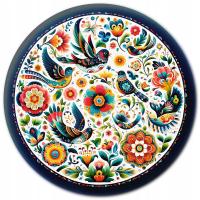 Подставка / подстаканник в цветочном мотиве ⌀95 мм, различные узоры (Рисунок 1)