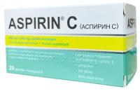 Aspirin C, 400 mg +240 mg, 20 tabletek musujących