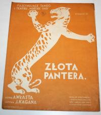 ZŁOTA PANTERA A. Włast 1929 M. Walentynowicz