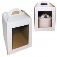 Коробка торта 30КС30КС32КМ с коробкой коробки окна белой упаковывая