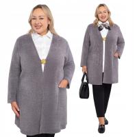 Szary długi kardigan