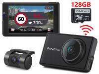 Wideorejestrator FineVu GX7000 Wi-Fi 128GB QHD+FHD ekran IPS GPS fotoradary