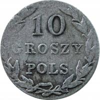 Królestwo Polskie 10 groszy polskich 1830 K-G
