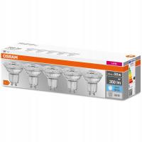 5PAK Żarówka LED GU10 4,3W = 50W 350lm 4000K Neutralna 36° OSRAM Base
