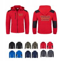 Флис с капюшоном с вышивкой логотип компании вышивка премиум 340 реклама