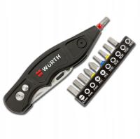 WURTH NÓŻ MONTERSKI Z OSTRZAMI TRAPEZOWYMI I BITAMI W ETUI