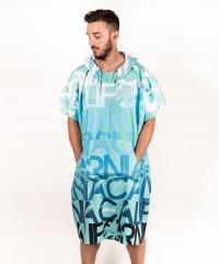 Халат с капюшоном быстросохнущее пляжное полотенце