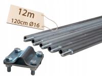 UZIOM складной PIN Lightning оцинкованный PV 10X1. 2M 12m