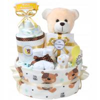 ТОРТ из ПОДГУЗНИКОВ, подарок из подгузников 2