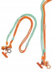 Smycz do telefonu nylon pomarańczowy