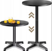 STOLIK BAROWY STÓŁ ALUMINIOWY REGULOWANY