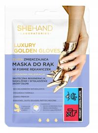 KURACJA DO DŁONI ZŁOTE RĘKAWICE Z KOLAGENEM MASŁEM SHEA I ZŁOTEM SHEHAND