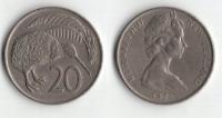 NOWA ZELANDIA 1971 20 CENTS
