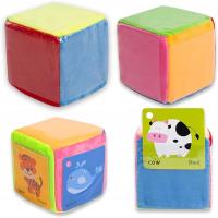 Gra z przezroczystymi kieszonkami dla dzieci Miękkie kostki dla dzieci