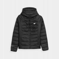 Kurtka Puchowa Damska KUDP009 H4Z21 Czarny XS