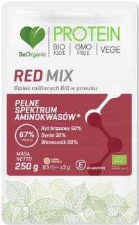 Red MIX białek roślinnych BIO 250g BeOrganic