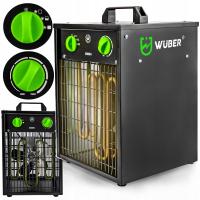 NAGRZEWNICA ELEKTRYCZNA 3KW DMUCHAWA FARELKA TERMOSTAT GRZEJNIK 3000W WUBER