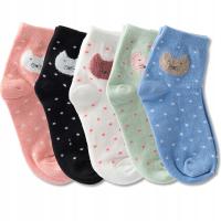 5X хлопок Детские носки красочные носки кошки качество