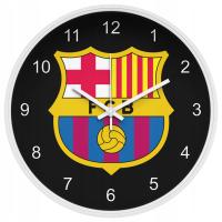 Cichy zegar ścienny FC Barcelona piłka gadżet 25cm