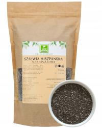 SZAŁWIA HISZPAŃSKA NASIONA CHIA 1kg naturalne świeże jakość 1000g superfood