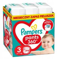 Pieluchomajtki dla Dzieci Pampers Pants 6-11 kg Rozmiar 3 204 szt.